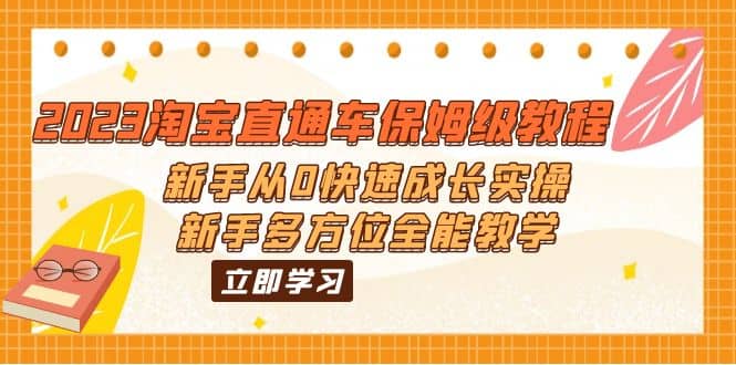 2023淘宝直通车保姆级教程:新手从0快速成长实操,新手多方位全能教学