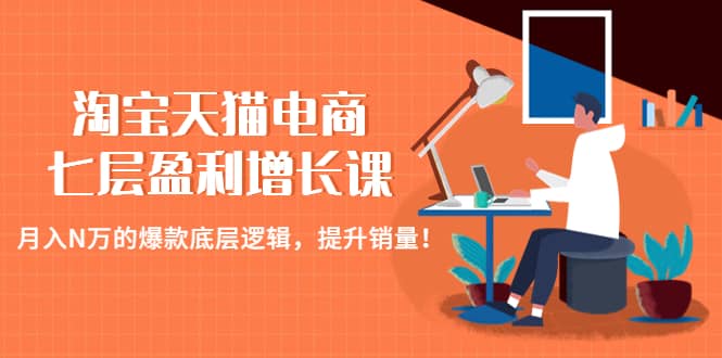 淘宝天猫电商七层盈利增长课:月入N万的爆款底层逻辑,提升销量